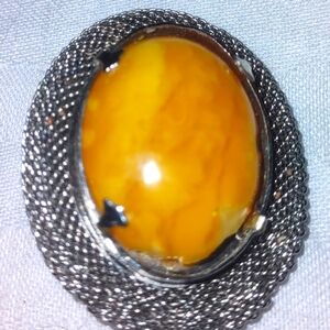 Vintage Amber Brooch